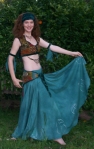 Trash to Treasure Belly Dance Costume – Front view.